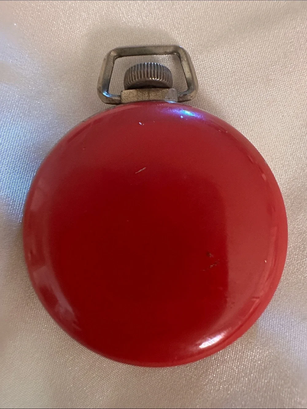 Red Pocket Watch - Classic Roman Dial